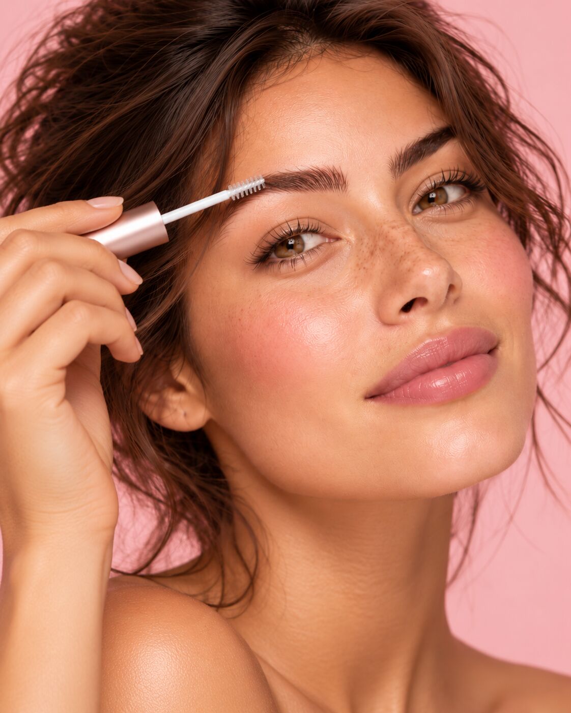How do you apply a brow serum properly?