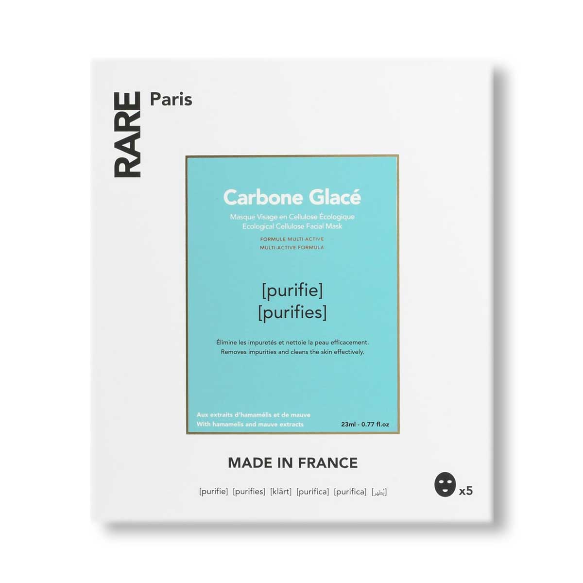 5 x Masques Purifiants Carbone Glacé-Browlab